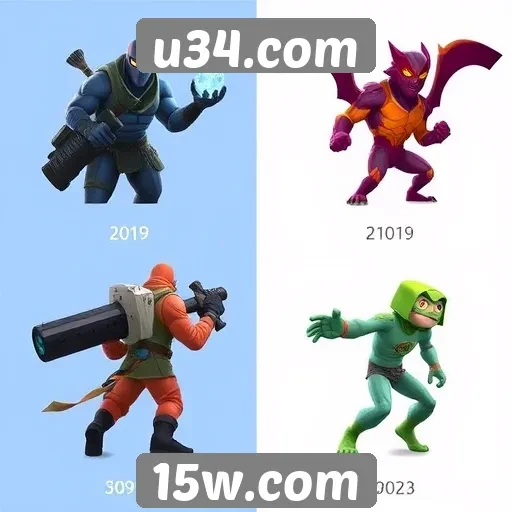 Evolução dos jogos disponíveis no u34.com